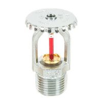 Recessed Pendent Sprinkler Quick Response Chrome Finish, 68°C with Recessed Esutcheon Plate K Factor 5.6, NPT 1/2” UL Listed