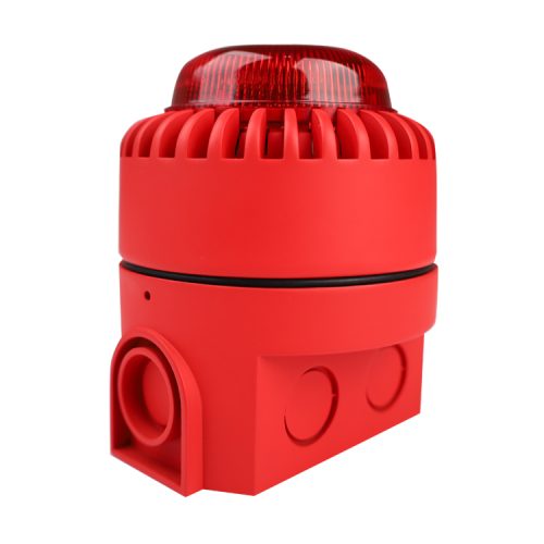 Conventional Fire Alarm Sounder with Red Flasher Light