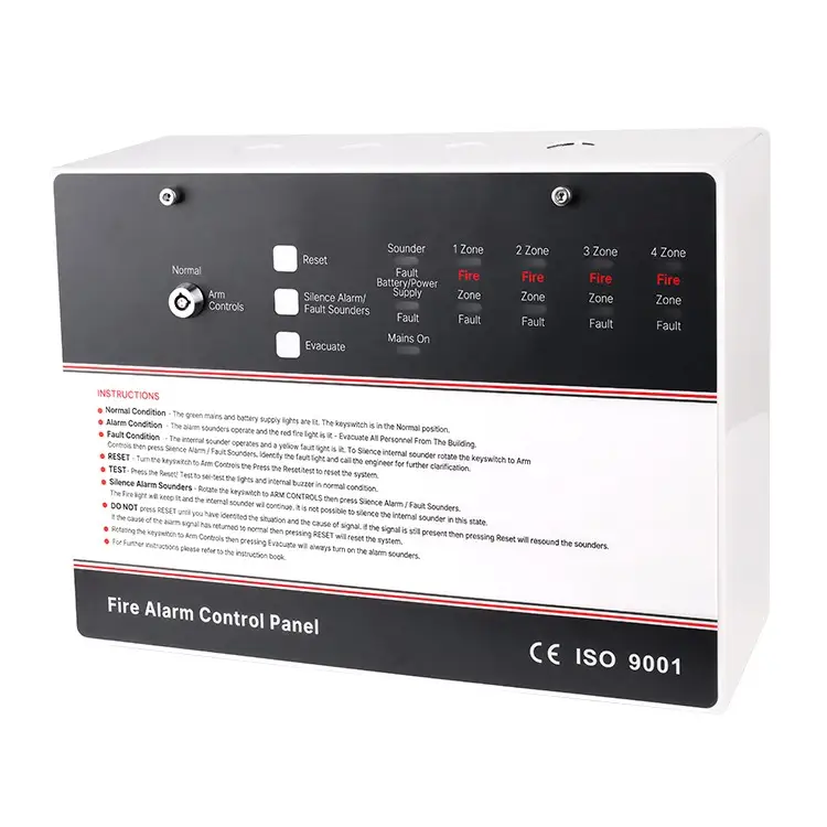 Con Fire Alarm control panel 4 zone 5 Con Fire Alarm control panel 4 zone - Image 3