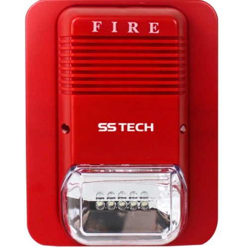 Conventional Fire Alarm Sounder with Flasher | Dual Alert System | for gas,fire alam , and cctv in UAE