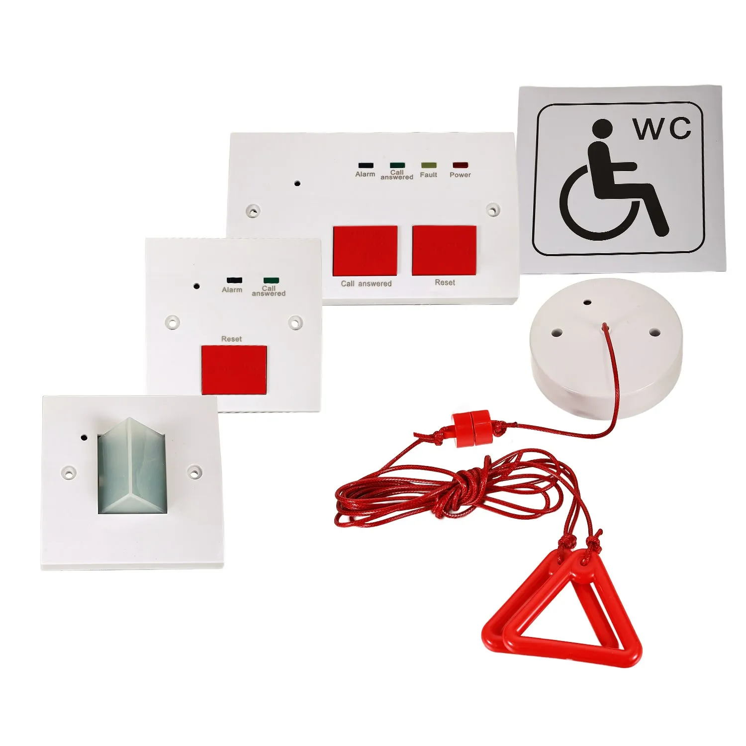 Wired Accessible Toilet Alarm System/ Disabled Toilet Alarm System With Relay